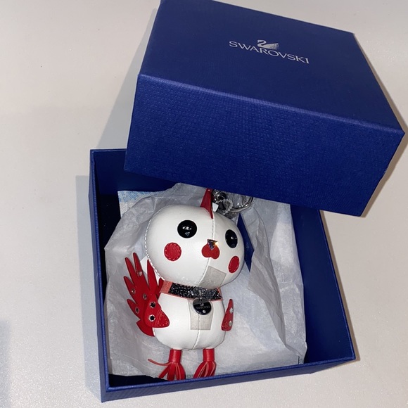 Bnib Swarovski Ltd edition rooster Pascal bag charm crystal key ring jewelry - Picture 5 of 7